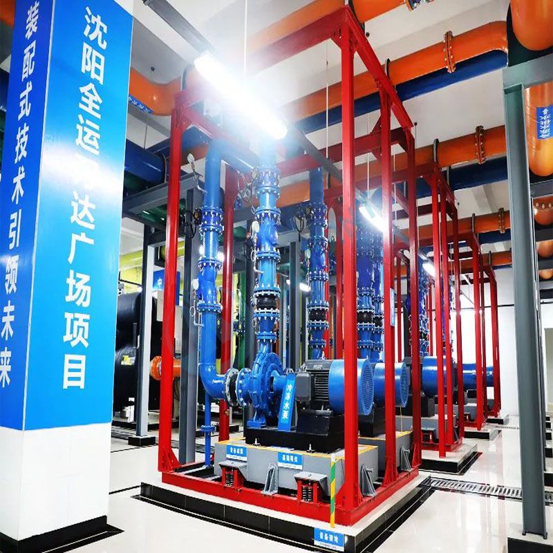 萬達地下車庫橡膠接頭安裝現場